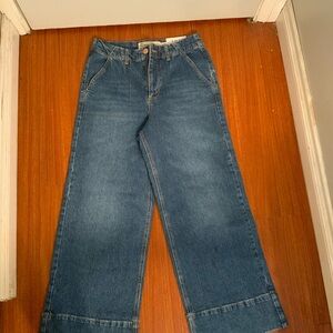 Stylish Denim Wide-Leg Jeans